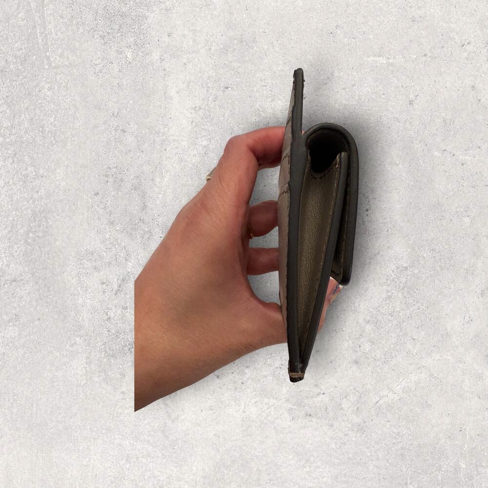 Fendi Roma Leather Card Holder Wallet Debossed Logo - Picture 4 of 6